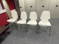White Wood Chairs x 10