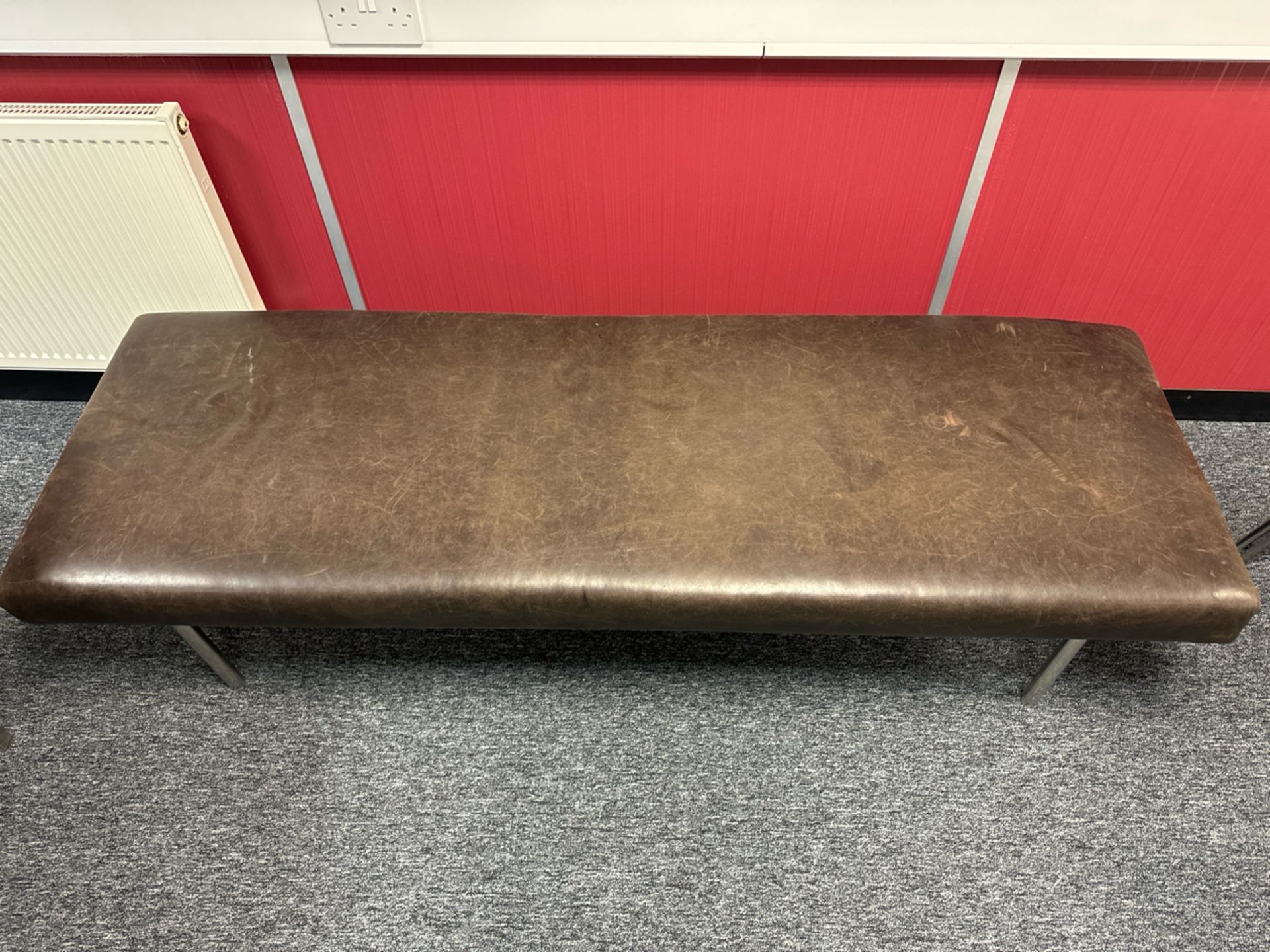 Leather Bench Seat - Image 2 of 4