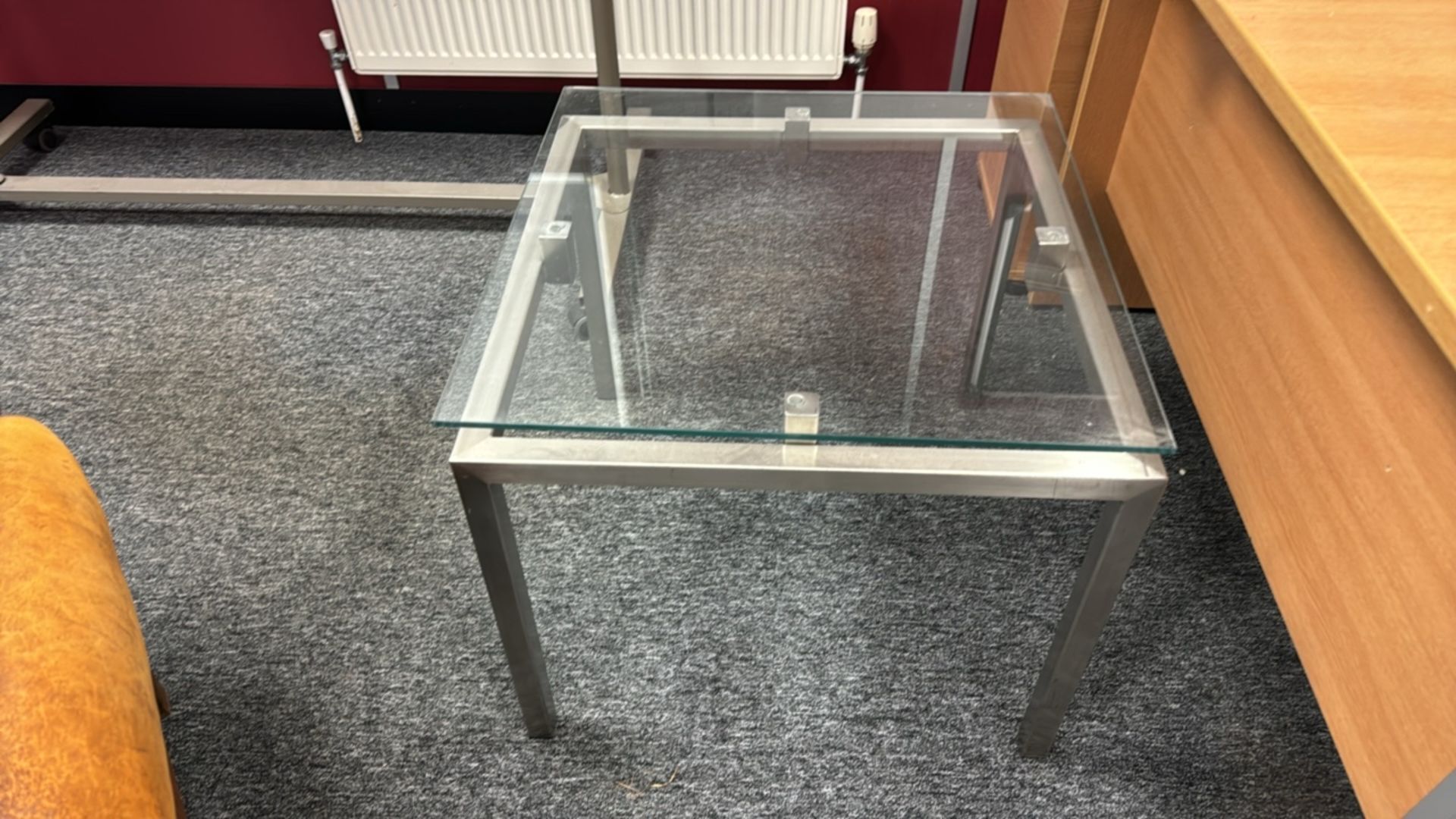 Square Glass Side Table - Bild 3 aus 3