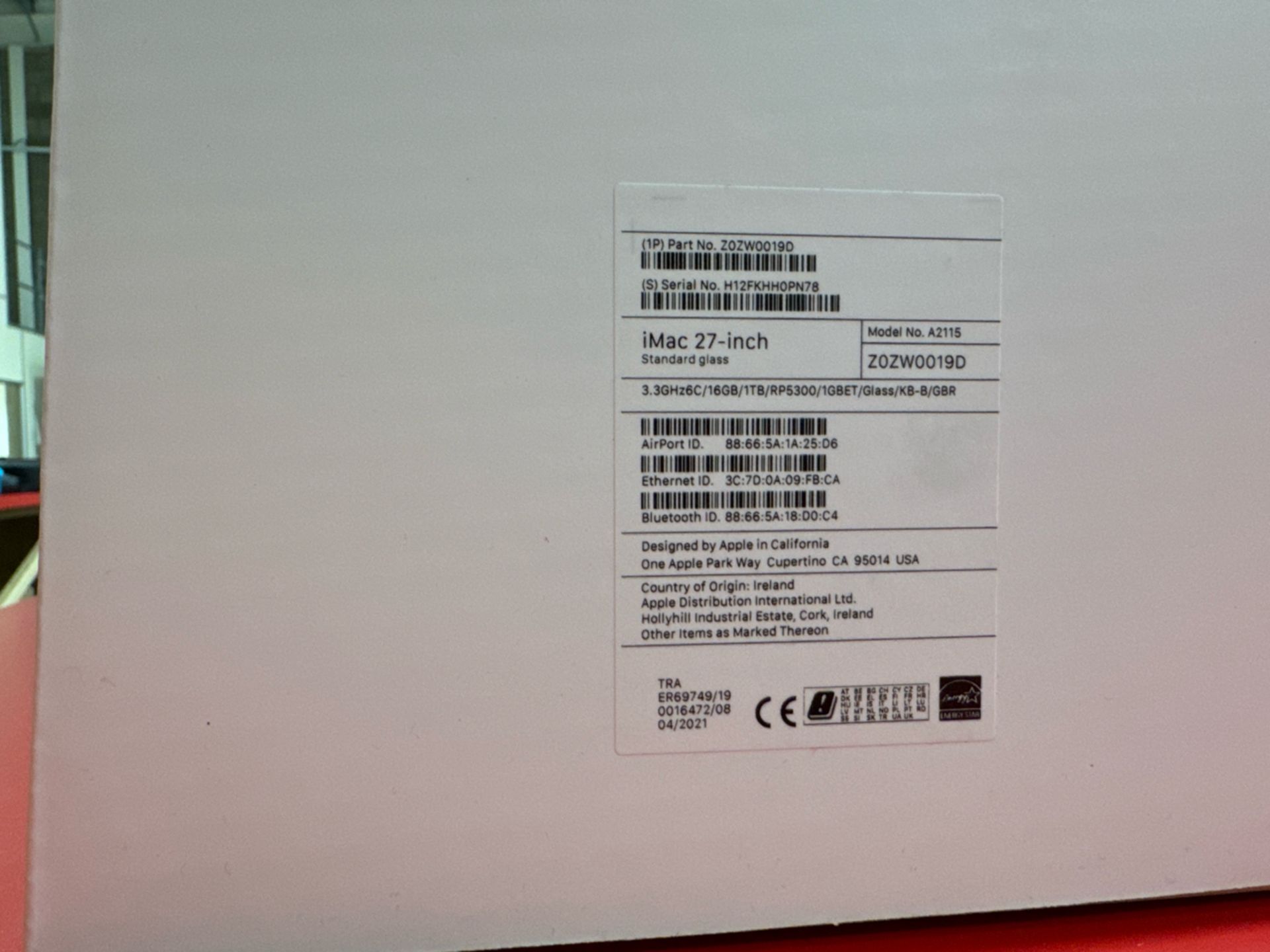 Apple IMac A2115 27" - Image 3 of 3