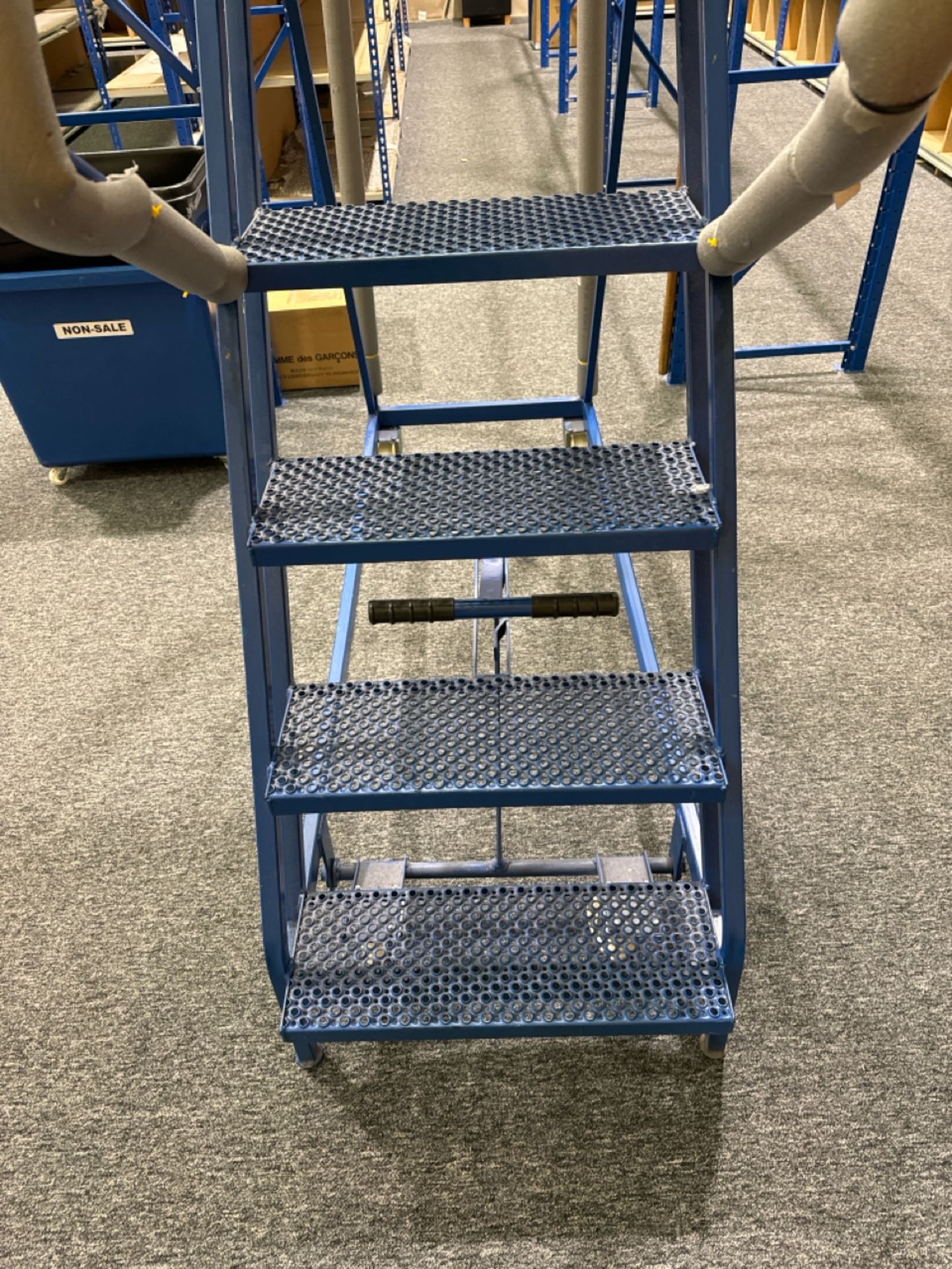 Blue Metal Mobile Stair Set - Image 4 of 5