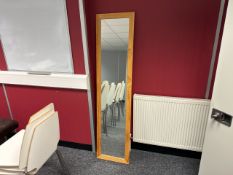 Tall Wooden Mirror