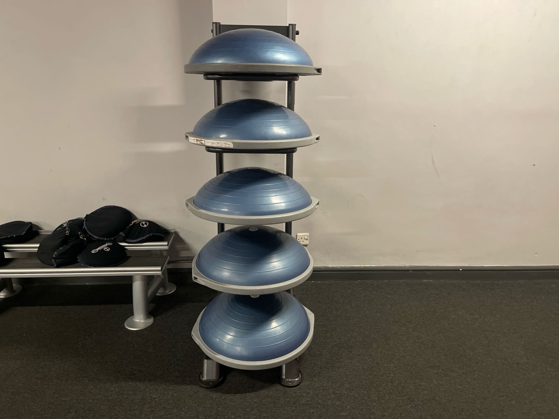 5 x Bosu Balls & Stand