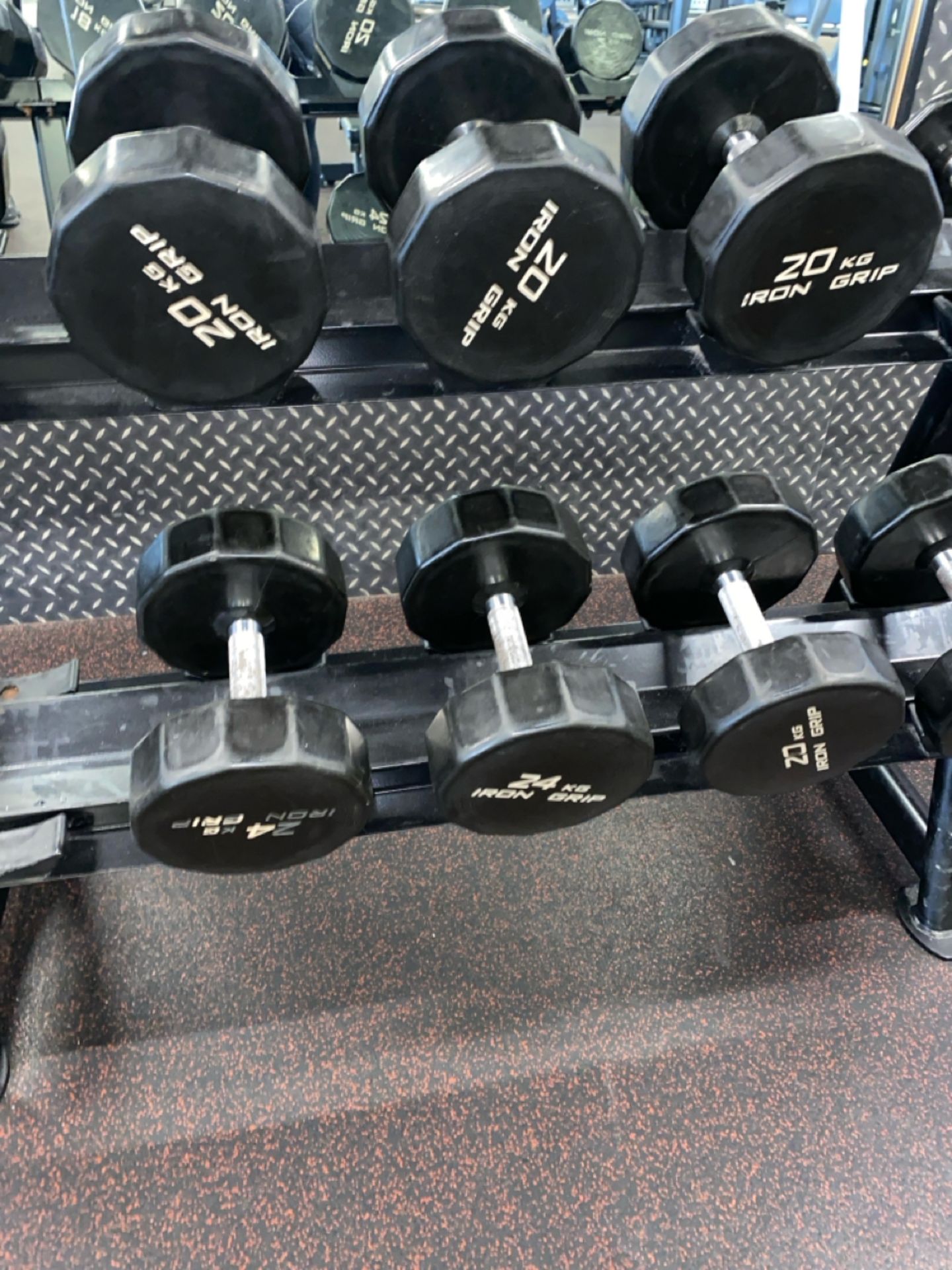 Iron Grip Dumbell Set 20kg, 22kg, 24kg - Image 2 of 5