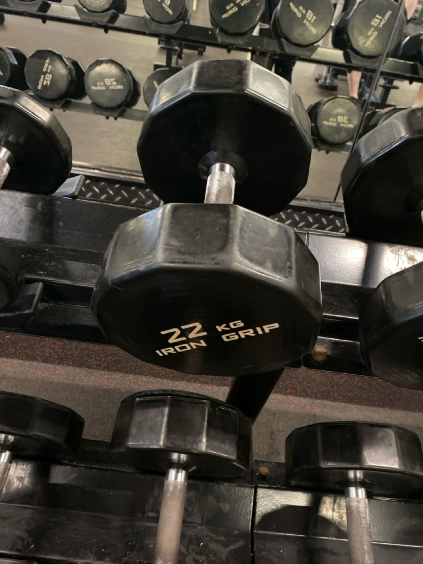 Iron Grip Dumbell Set 20kg, 22kg, 24kg - Image 5 of 5