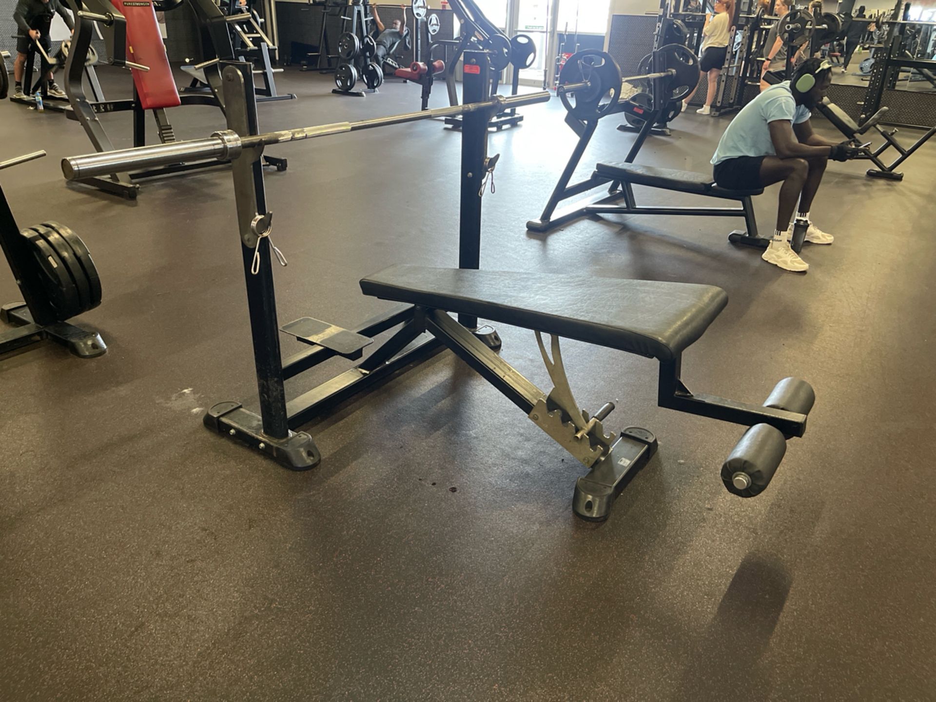 Force Adjustable Decline Olympic Bench