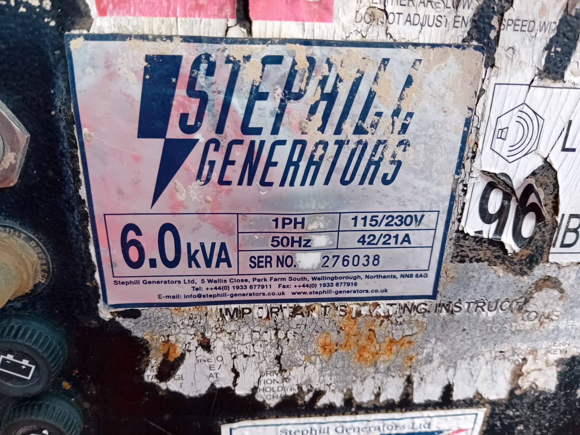 Stephill 6Kva Generator - Image 3 of 3