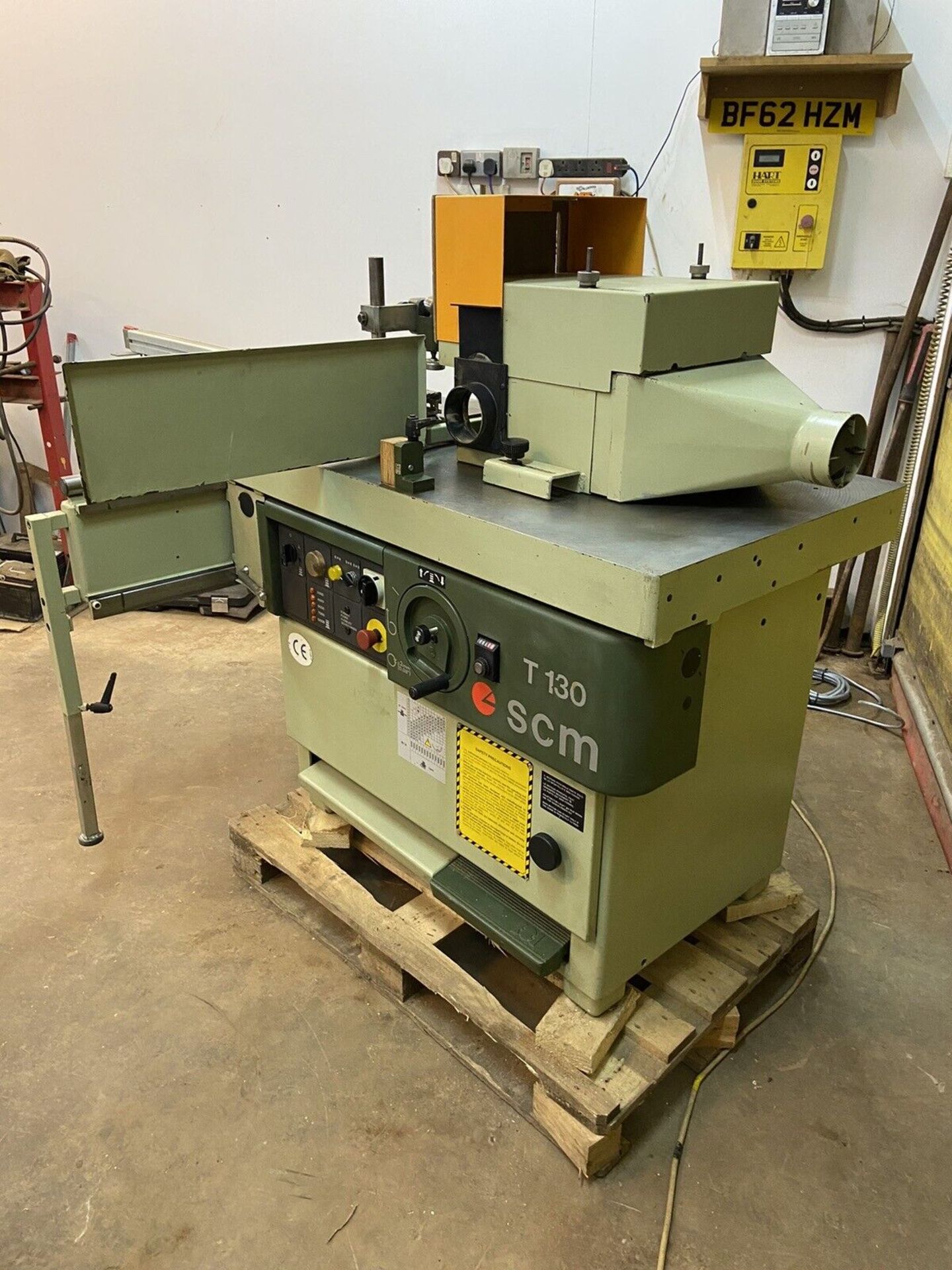 SCM T130 Spindle Moulder, Sliding Tenon Table, Power Feed, 7.5KW Motor - Image 3 of 16