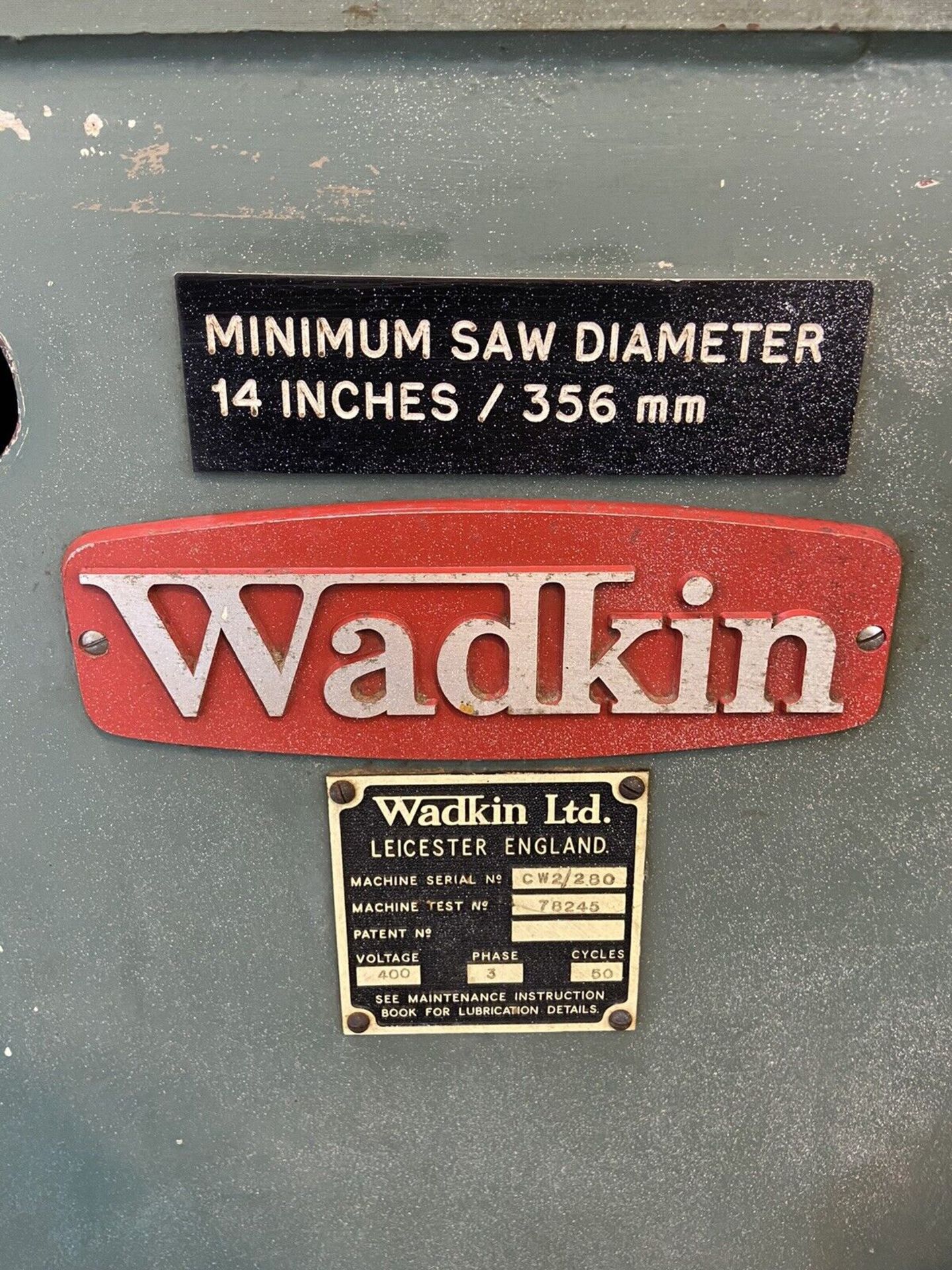 Wadkin CW/280 Hydraulic Cross Cut Saw - Image 8 of 14