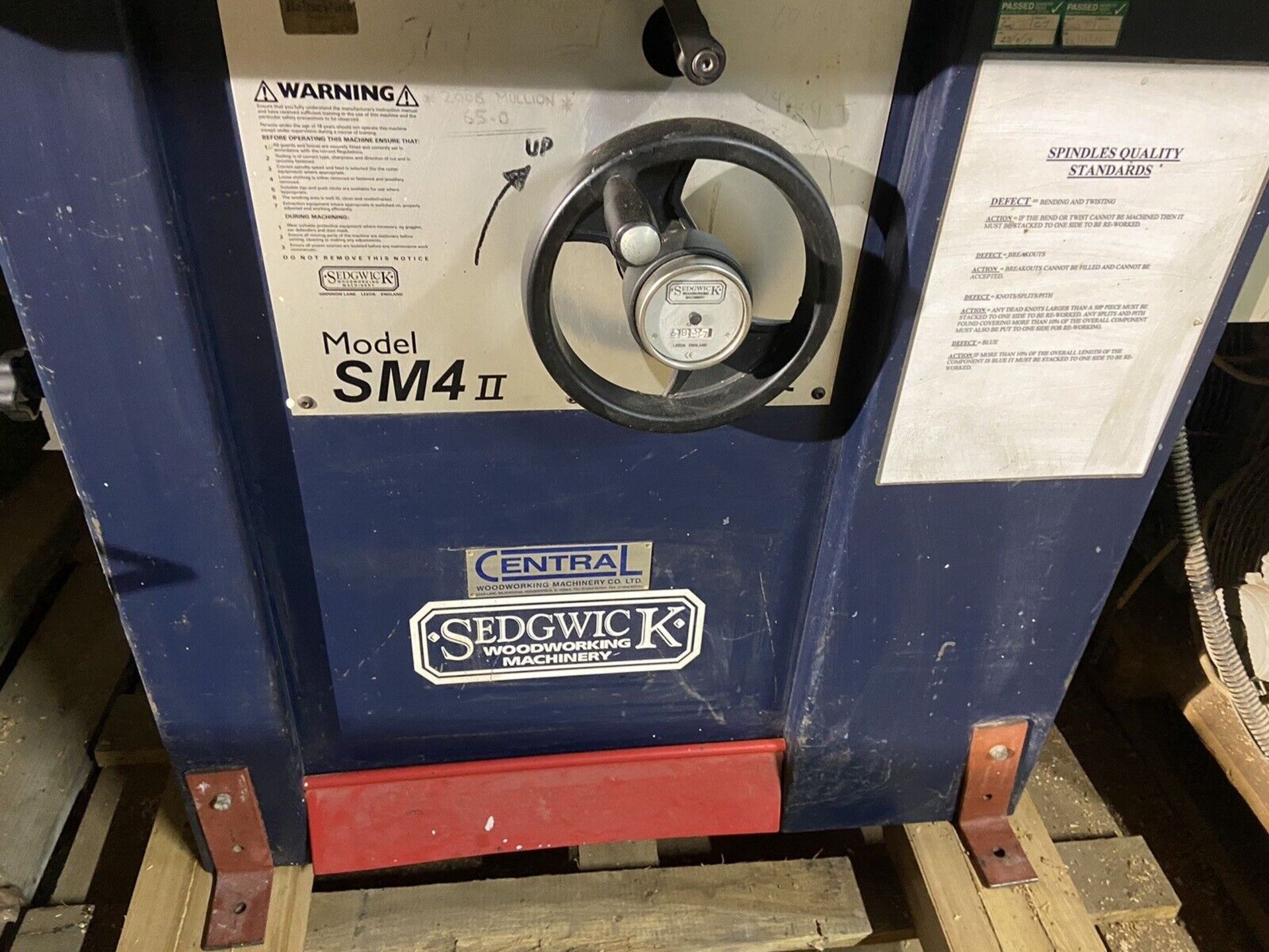 Sedgwick SM4ii Spindle Moulder & Power Feed - Image 7 of 9