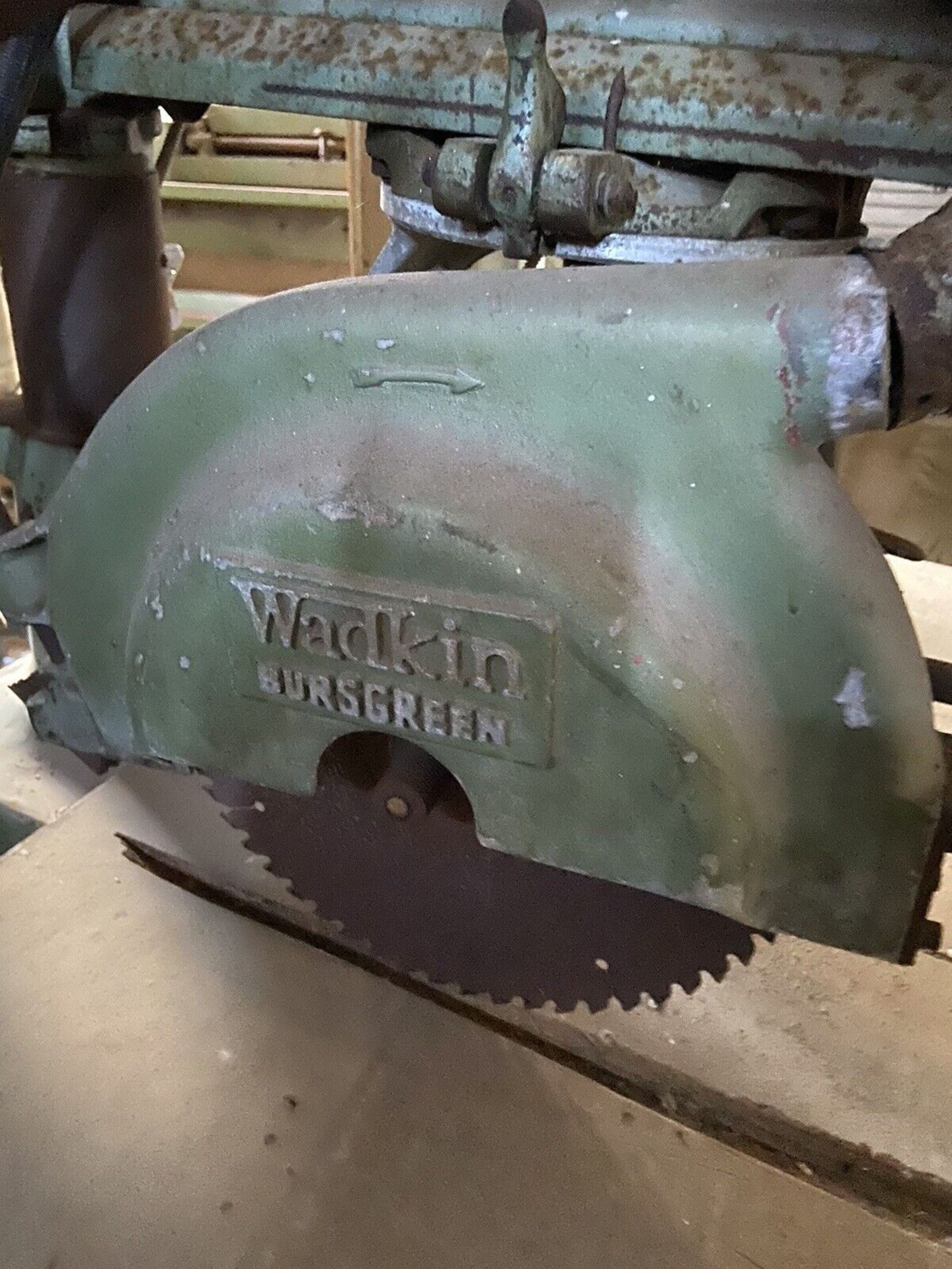 Wadkin 14” BRA Radial Arm Cross Cut Saw - Bild 3 aus 7