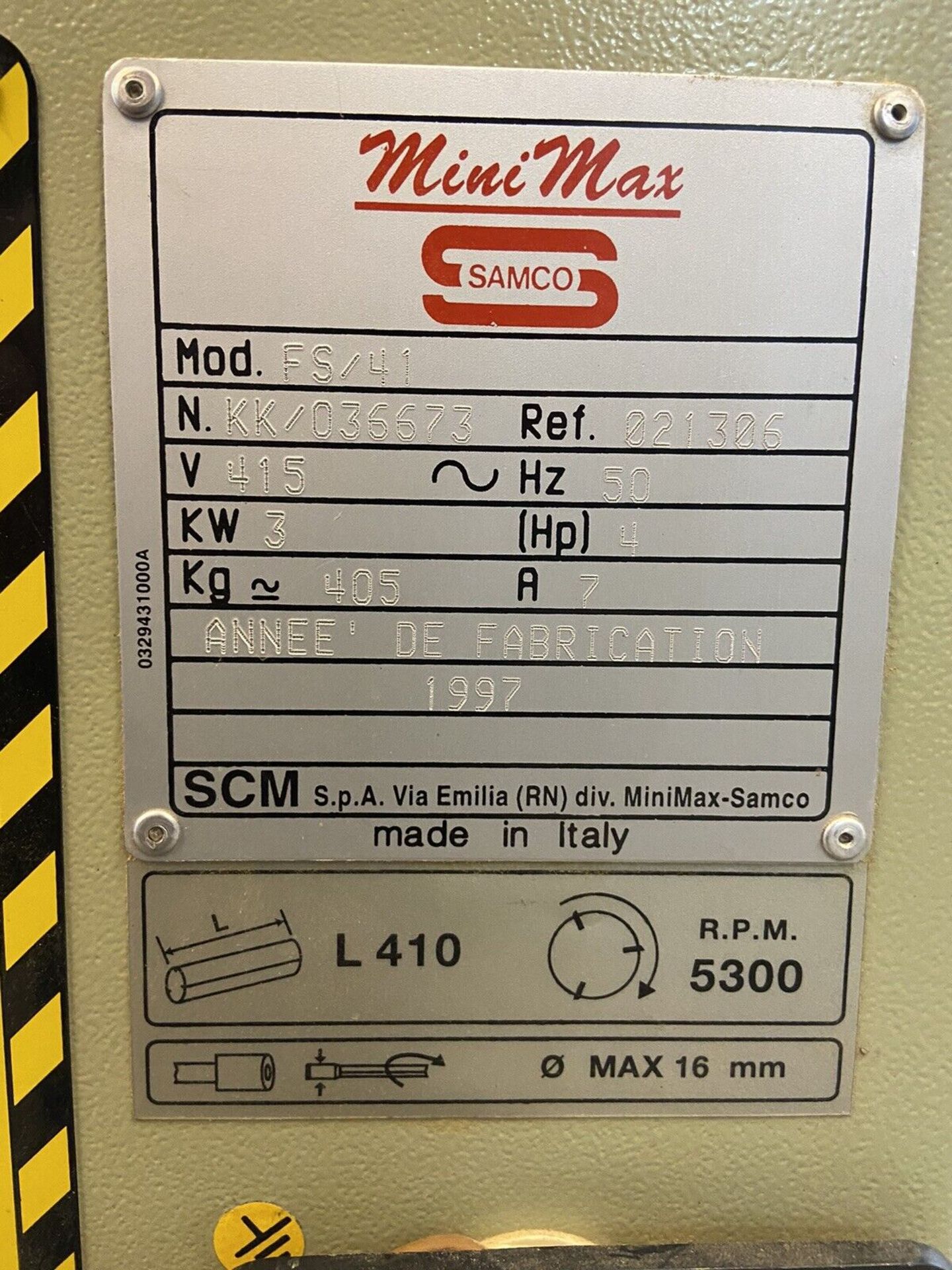 SCM Mini Max FS41 Planer Thicknesser 410mm 16” - Bild 6 aus 13