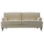 Bluebell 3 Seat Sofa In Pampas Hygge Smart Linen RRP - £2800