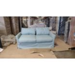 Otto 2.5 Seat Sofa Bed In Eucalyptus Smart Cotton RRP - £2910