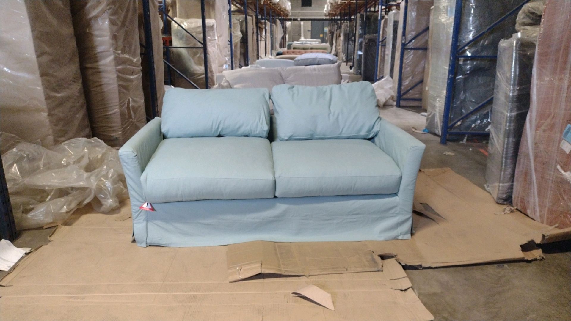 Otto 2.5 Seat Sofa Bed In Eucalyptus Smart Cotton RRP - £2910