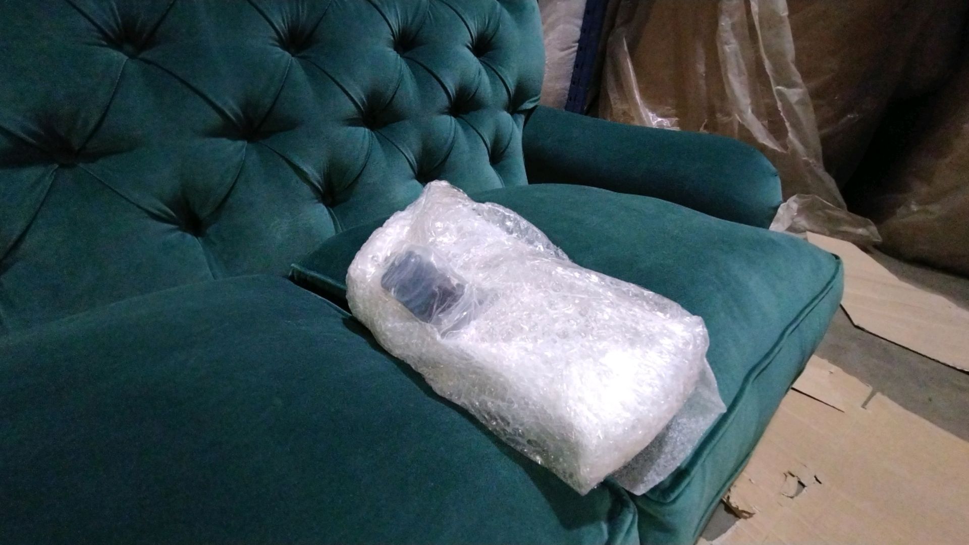 Snowdrop Button Back 2 Seat Sofa In Jade Smart Velvet RRP - £1890 - Image 9 of 9