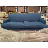 Snowdrop 3 Seat Sofa In Heather Blue Smart Cotton RRP - £2000