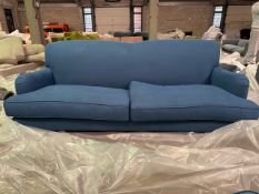 Snowdrop 3 Seat Sofa In Heather Blue Smart Cotton RRP - £2000