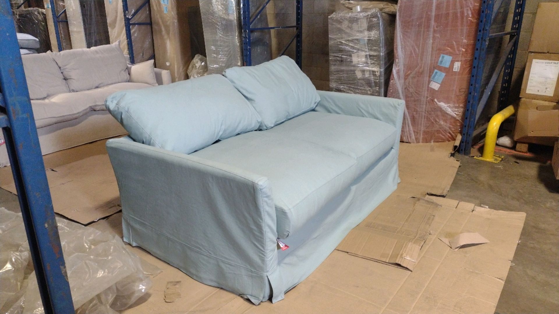 Otto 2.5 Seat Sofa Bed In Eucalyptus Smart Cotton RRP - £2910 - Image 4 of 8