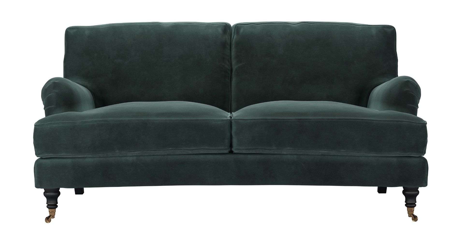 Bluebell 2.5 Seat Sofa In Smokey Green Cashmere Velvet RRP - £3500