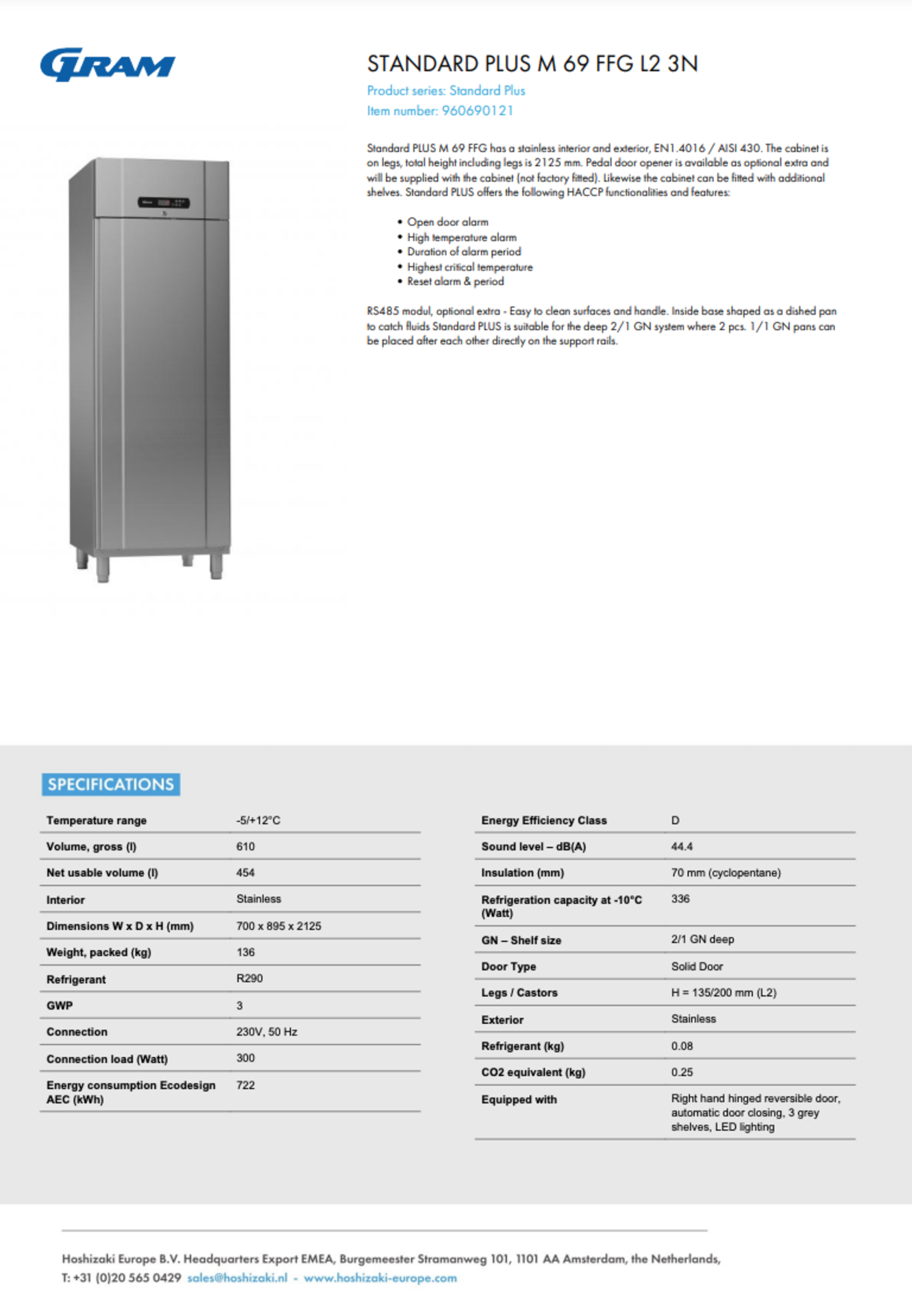 Hoshizaki Standard PLUS M 69 FFG C1 3N - Image 8 of 8