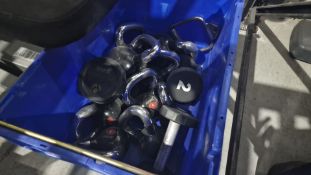 Assorted Dumbells and Kettlebells