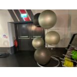 Exercise Balls x5 & Stand