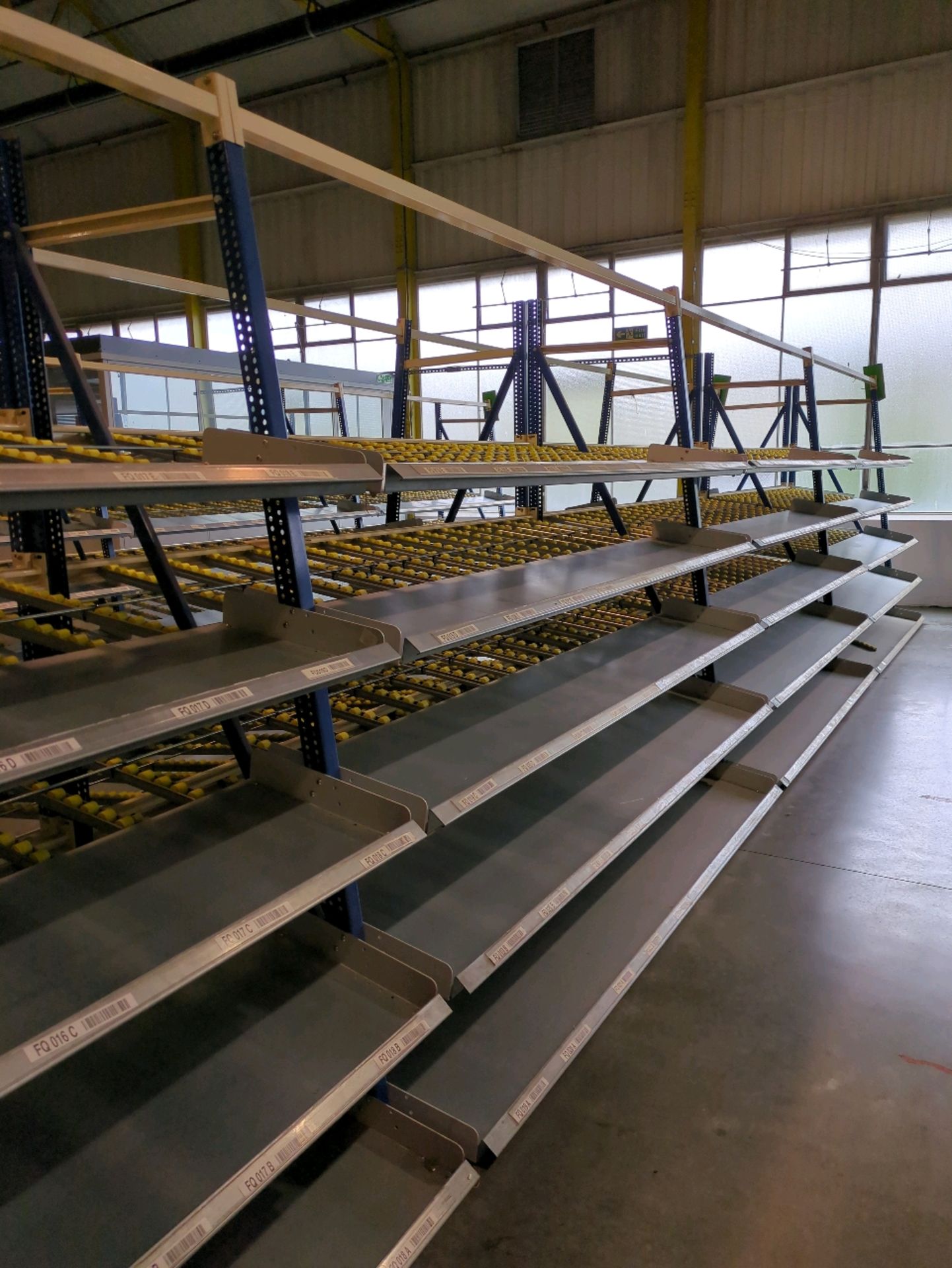 A Run Of 10 Bays Of Back To Back Kaiserkraft Roller Track With Cylindrical Rollers - Image 4 of 12