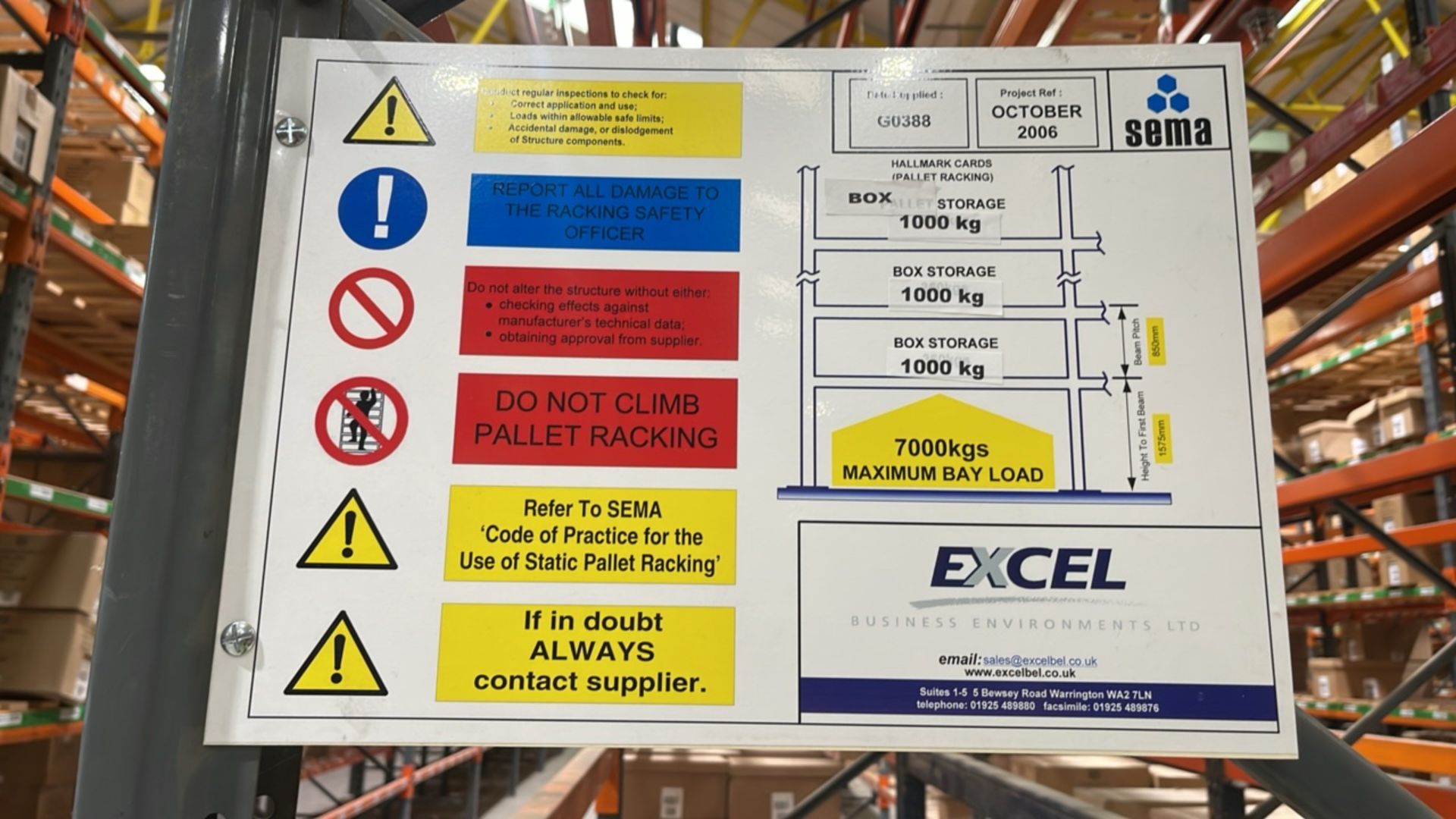 Run Of 44 Bays Of Back To Back Boltless Industrial Pallet Racking - Image 3 of 12