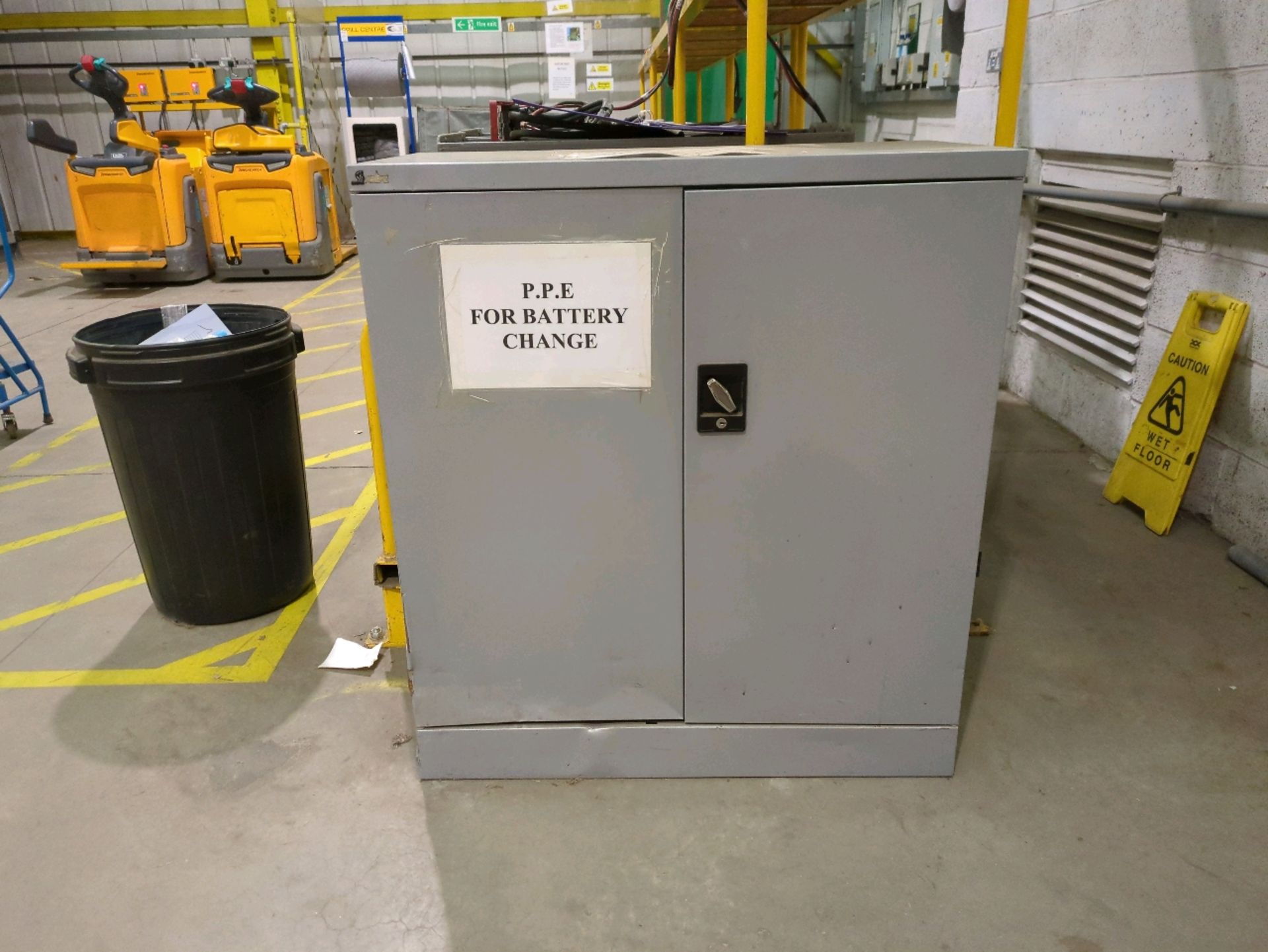 Grey Metal PPE Cabinet