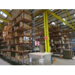 Run Of 13 Bays Of Boltless Industrial Pallet Racking