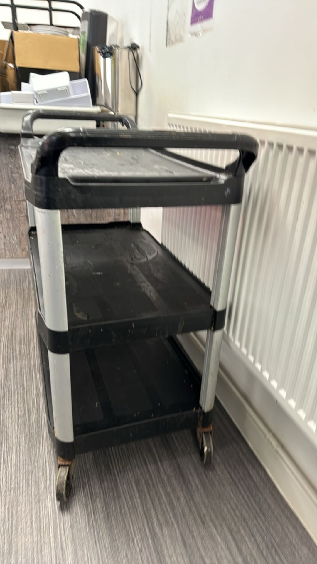 Black Plastic Catering Trolley - Image 4 of 4
