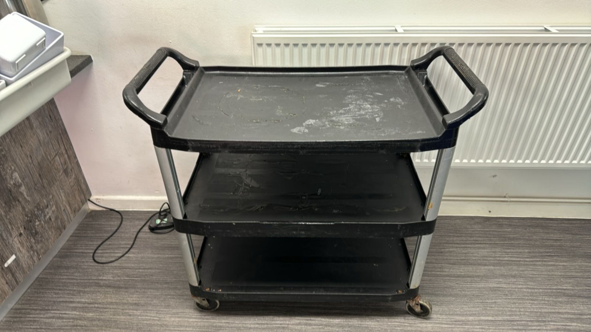 Black Plastic Catering Trolley - Image 2 of 4