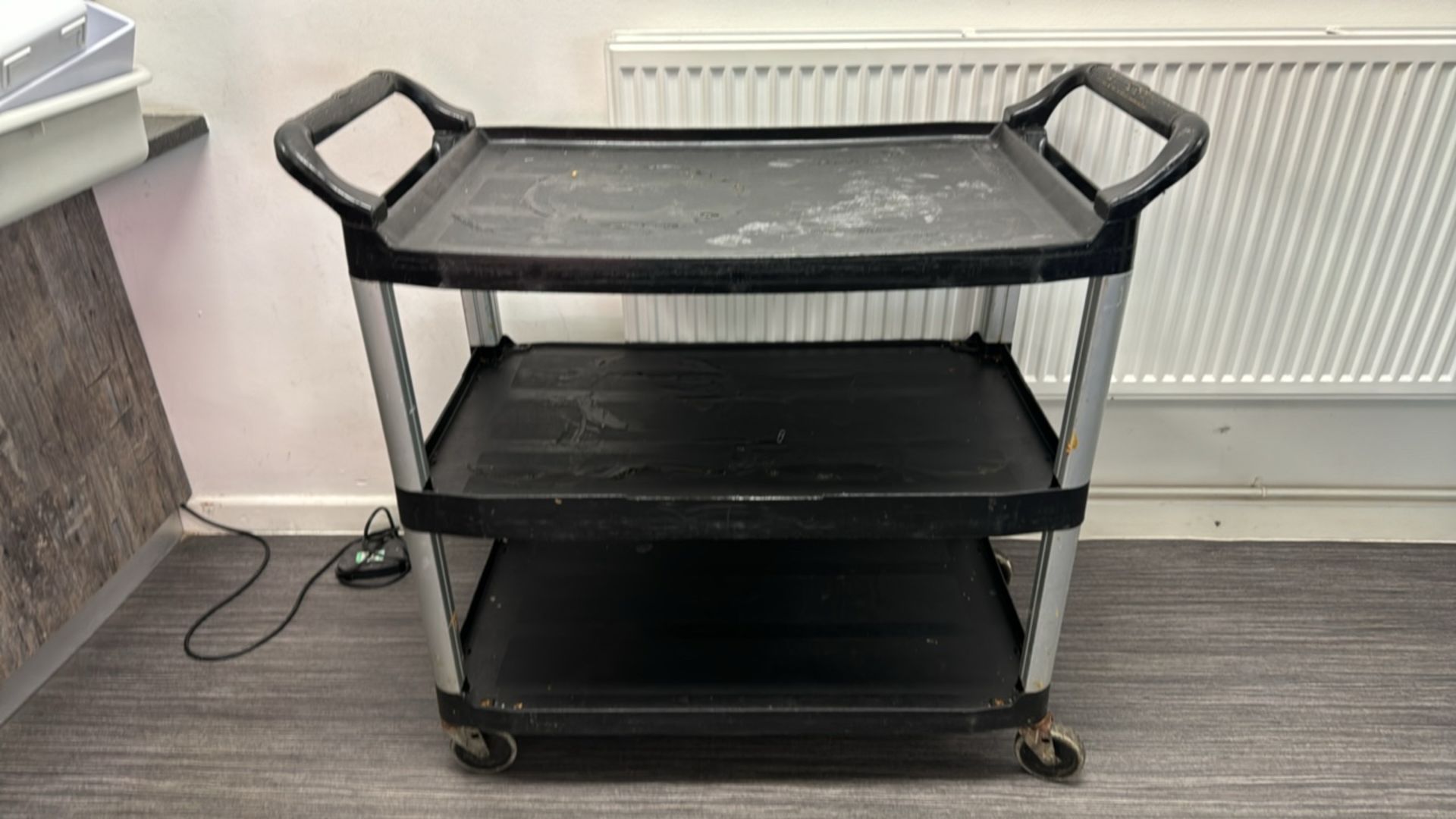 Black Plastic Catering Trolley