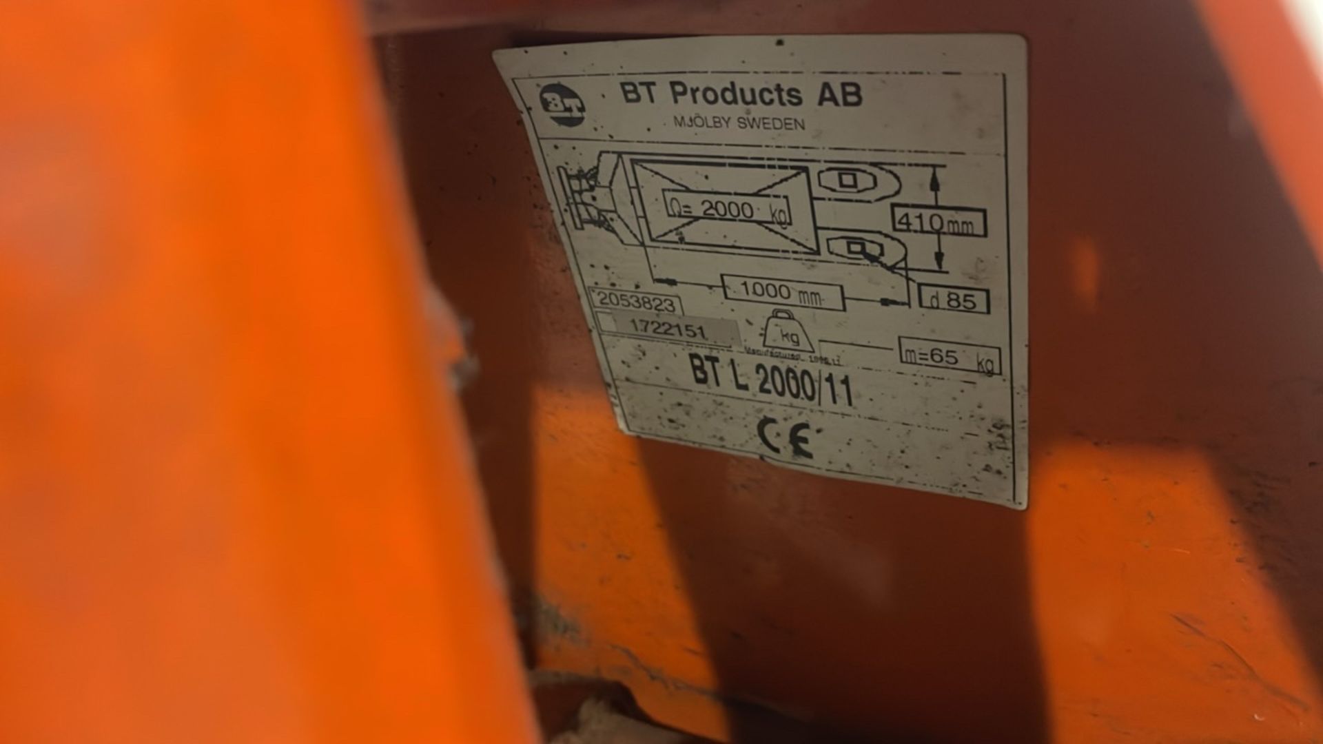 BT Product 2000kg Pallet Truck - Image 6 of 6