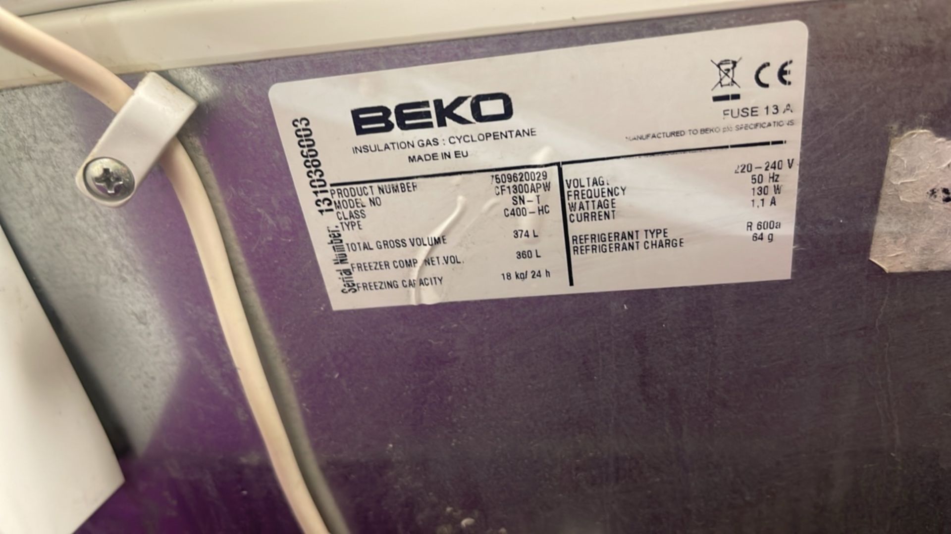 Beko Chest Freezer - Image 9 of 9