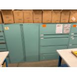 Light Blue Metal Storage Unit x2