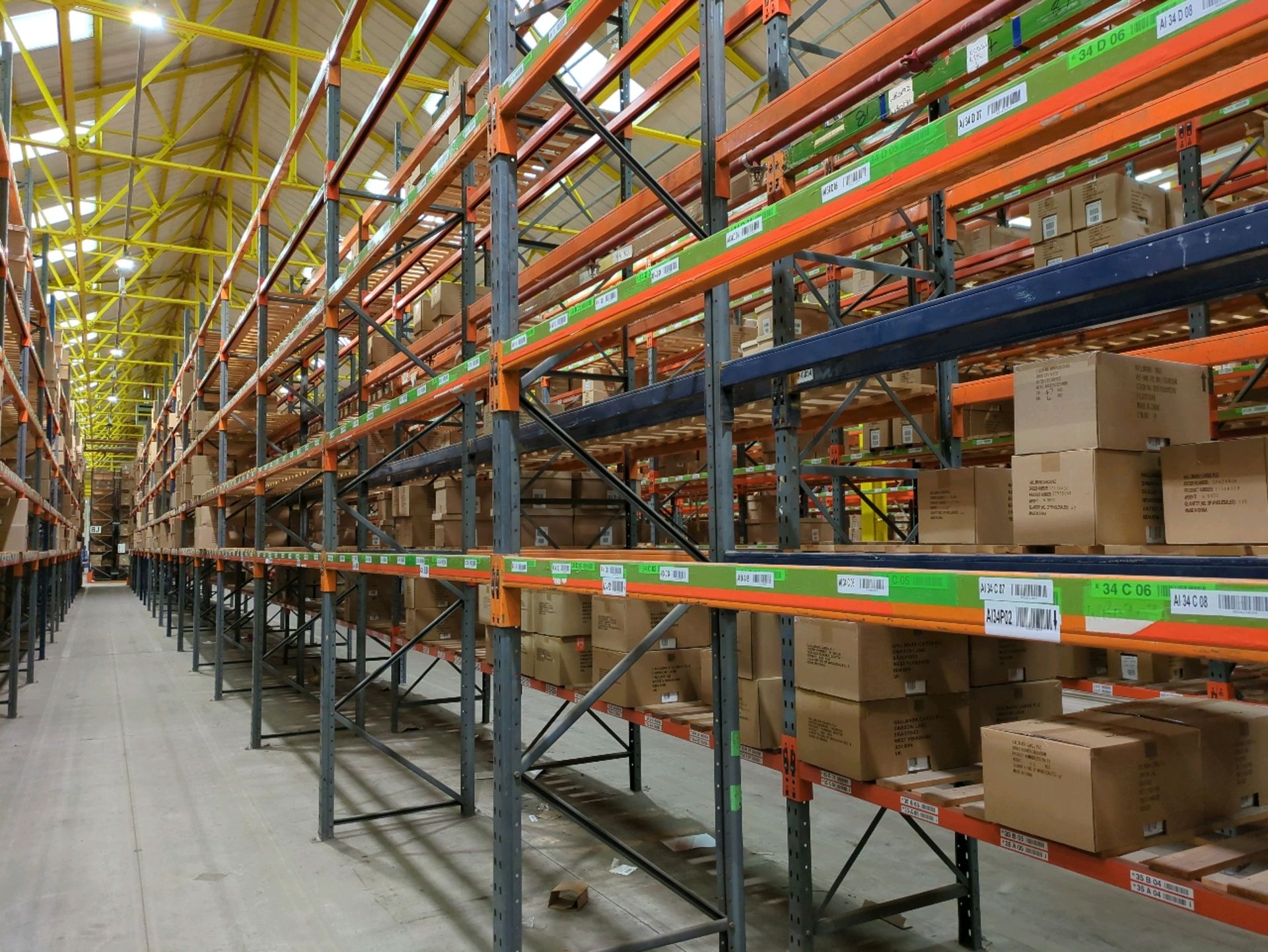 Run Of 44 Bays Of Back To Back Boltless Industrial Pallet Racking - Image 16 of 24