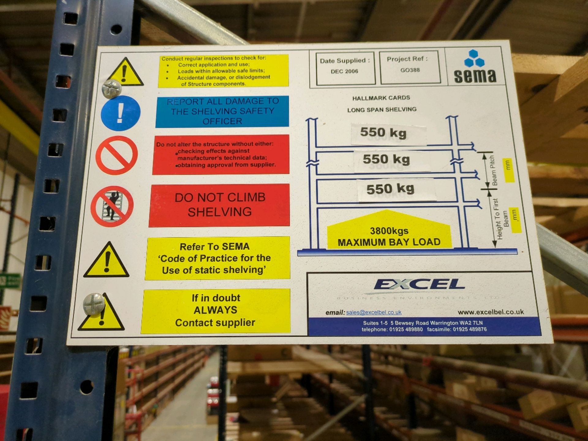 Run Of 18 Bays Of Back To Back Boltless Industrial Pallet Racking - Image 9 of 12