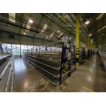 A Run Of 10 Bays Of Back To Back Kaiserkraft Roller Track With Cylindrical Rollers