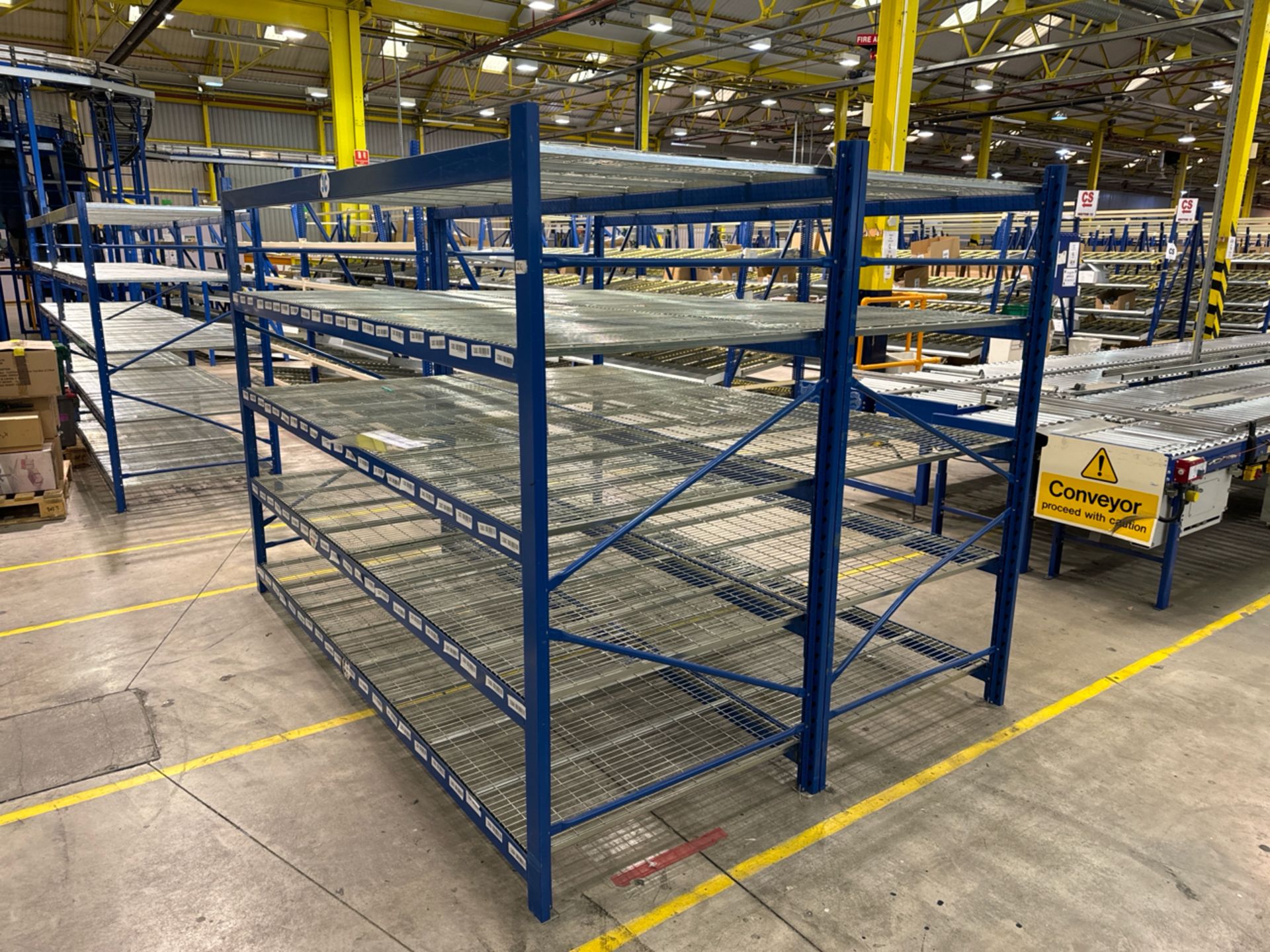 4 Bays Of Metal Shelving Racks