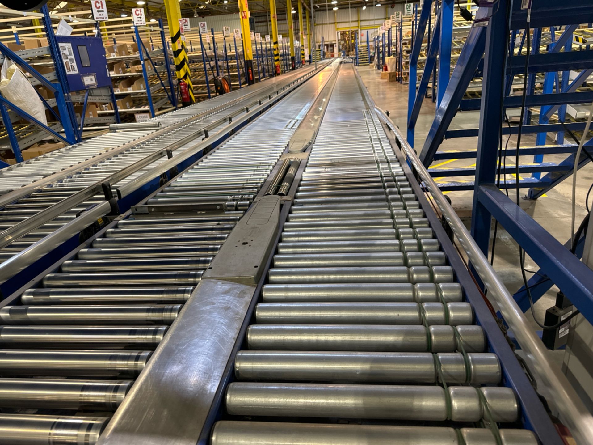 Motorised Roller Conveyor - 2 Rows