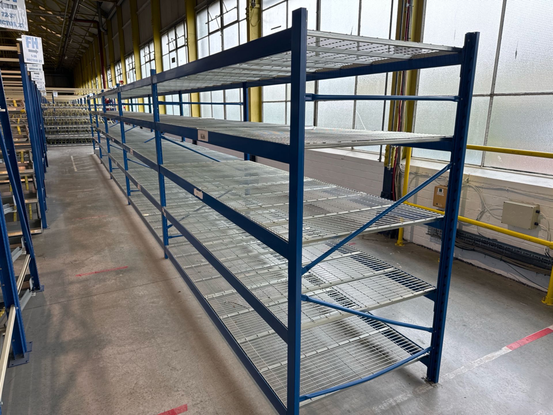 5 Bays Of Metal Shelving Racks