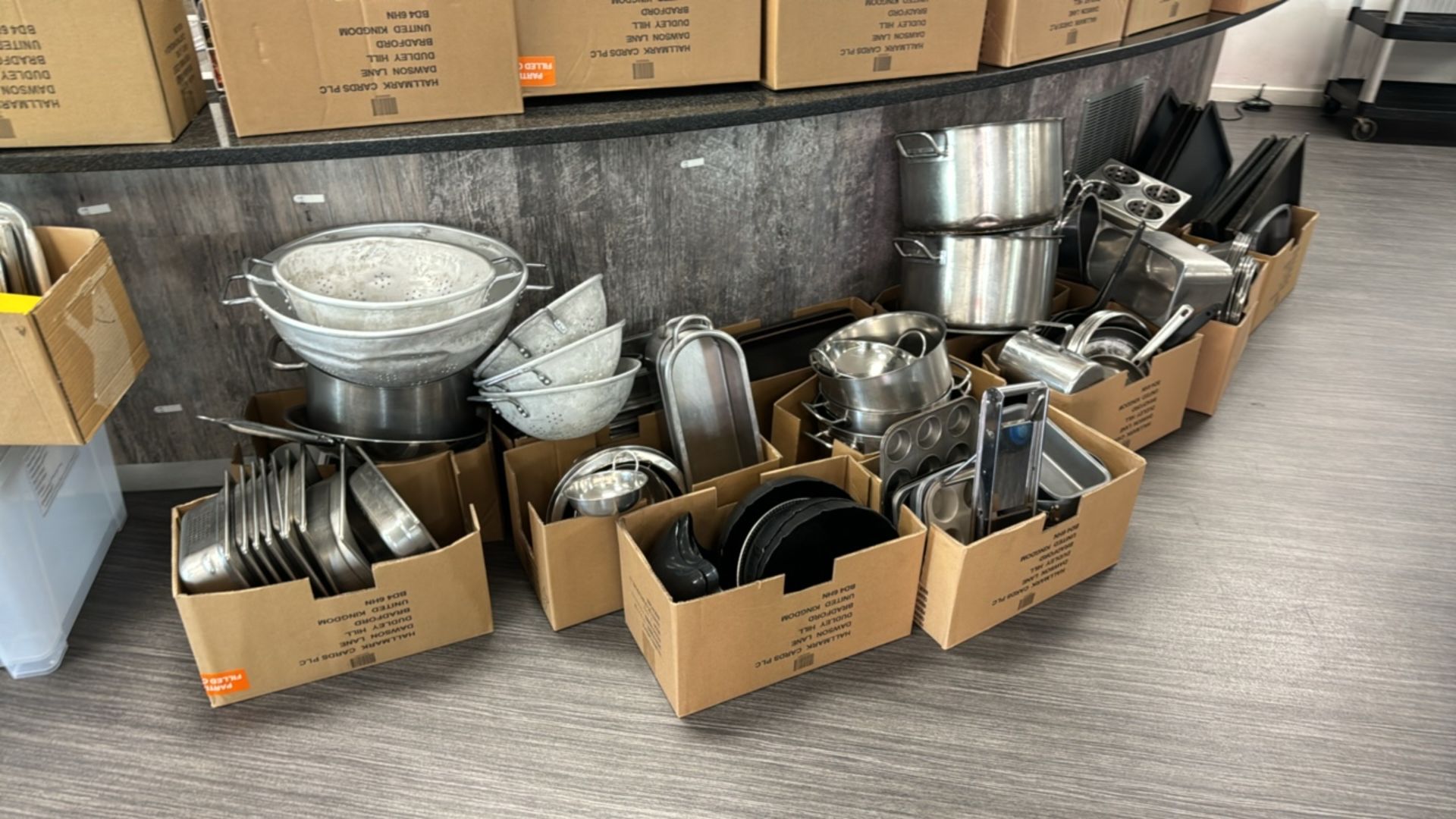 Assorted Stainless Steel Kitchen Utensils & Equipment