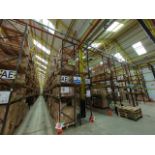 Run Of 42 Bays Of Back To Back Boltless Industrial Pallet Racking