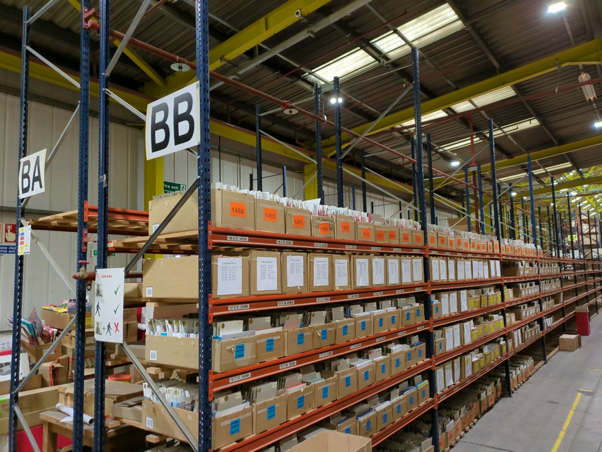 Run Of 18 Bays Of Back To Back Boltless Industrial Pallet Racking - Image 4 of 12