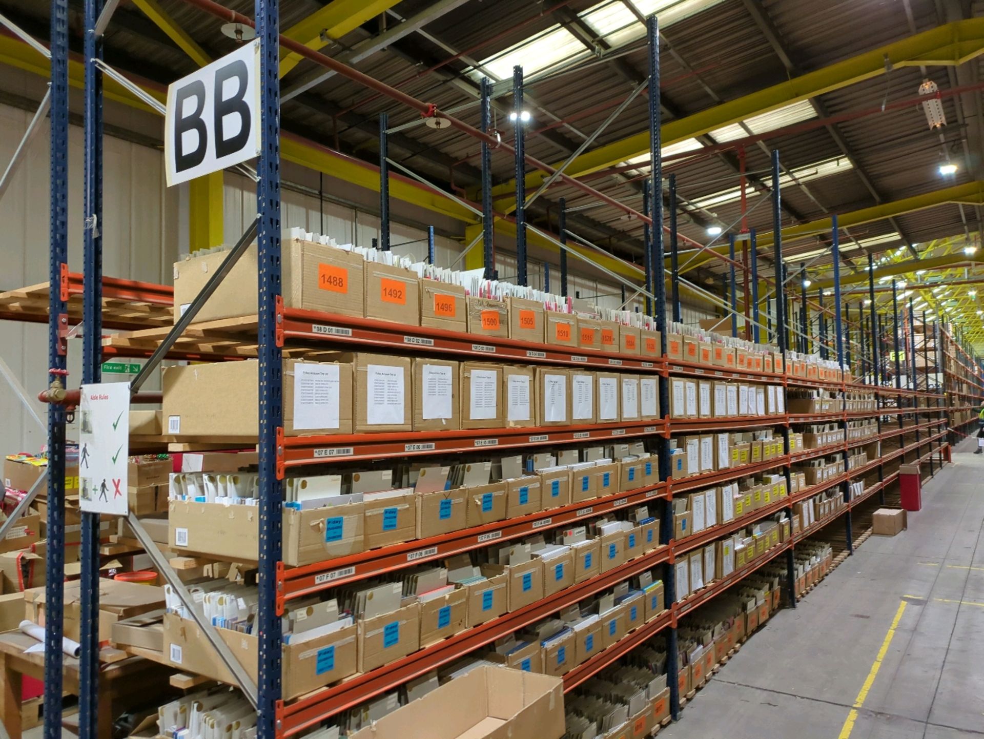 Run Of 18 Bays Of Back To Back Boltless Industrial Pallet Racking - Image 7 of 12