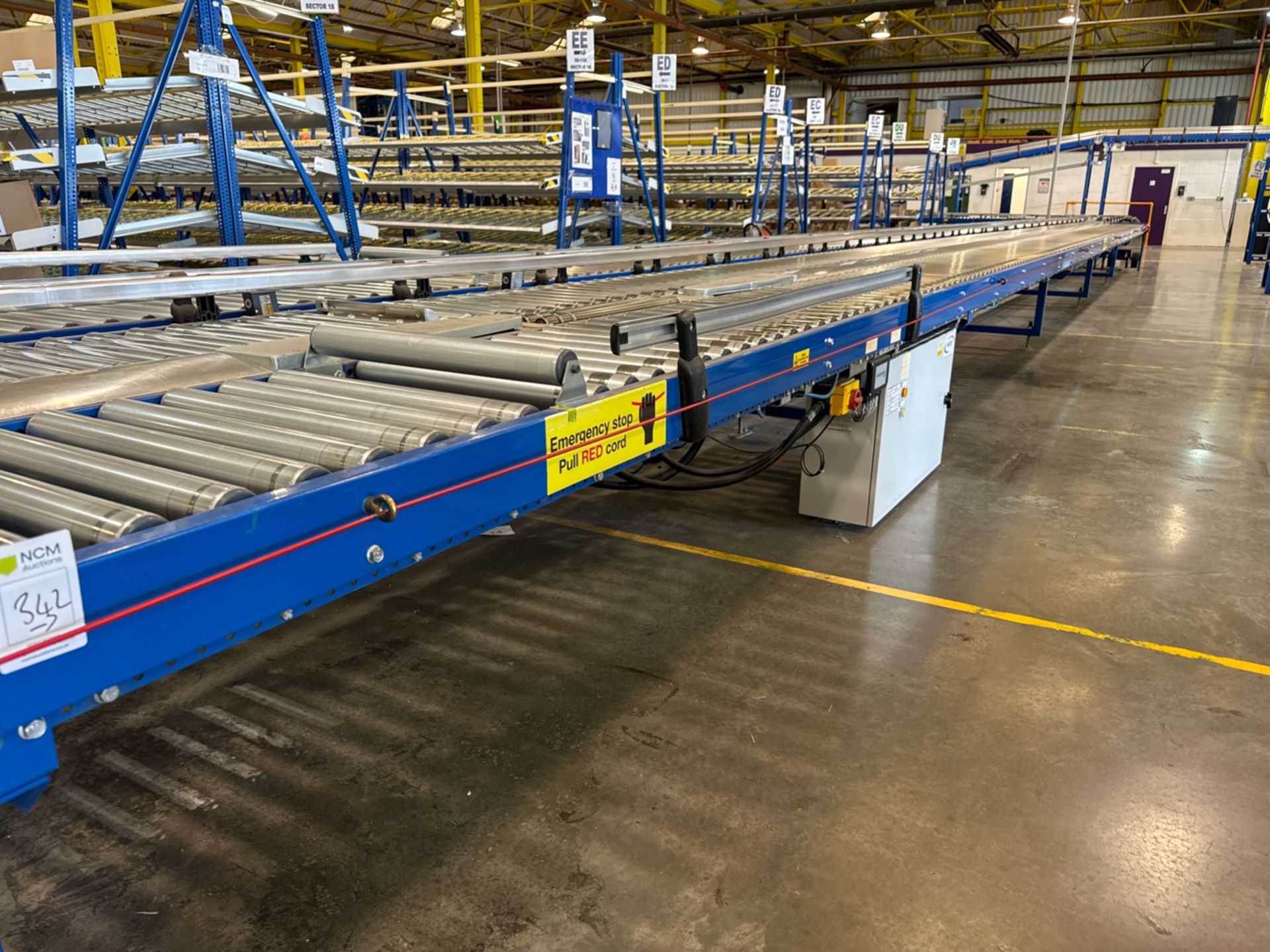 Motorised Roller Conveyor - 4 Rows - Image 2 of 11