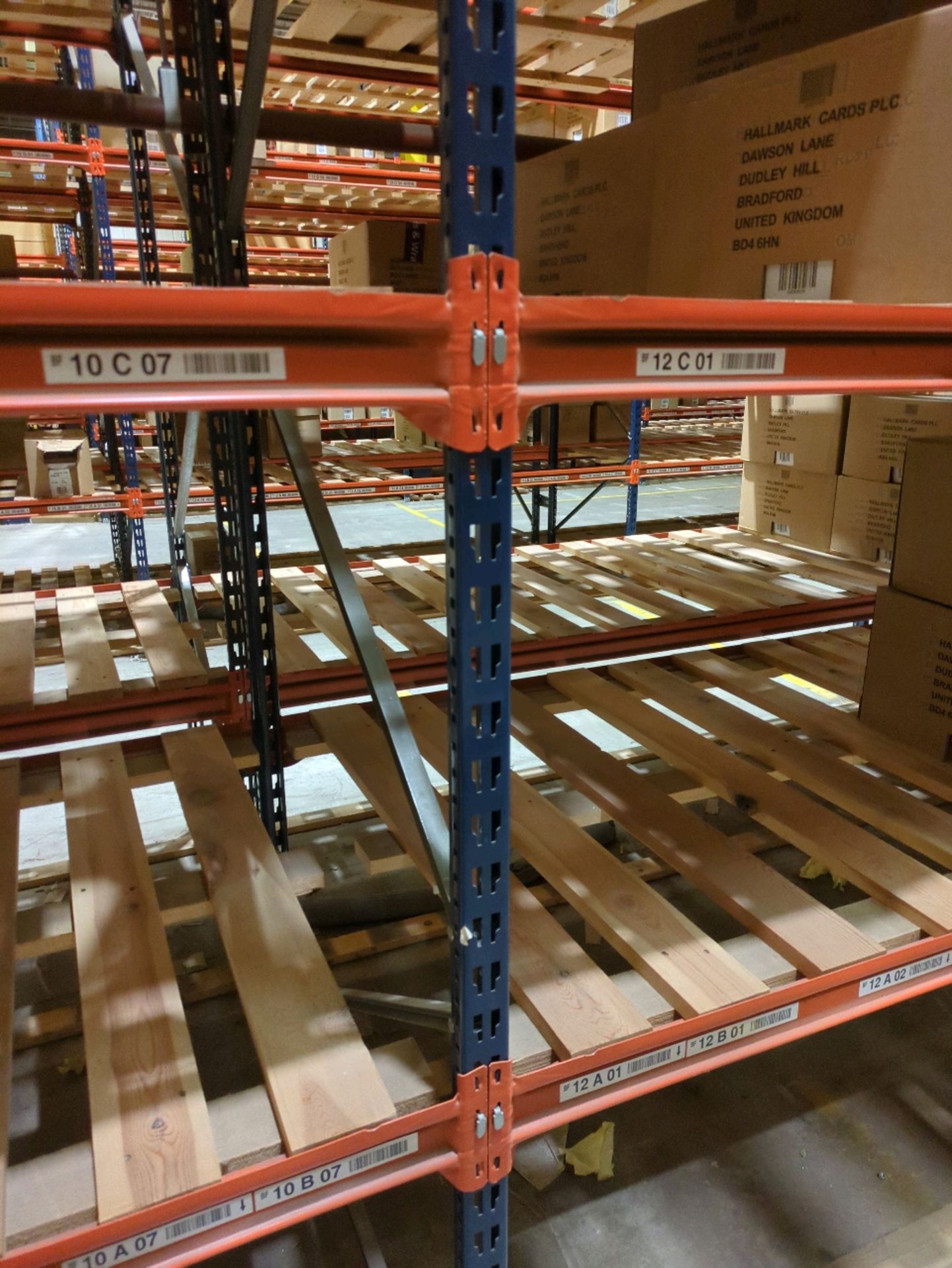 Run Of 20 Bays Of Back To Back Boltless Industrial Pallet Racking - Bild 5 aus 12