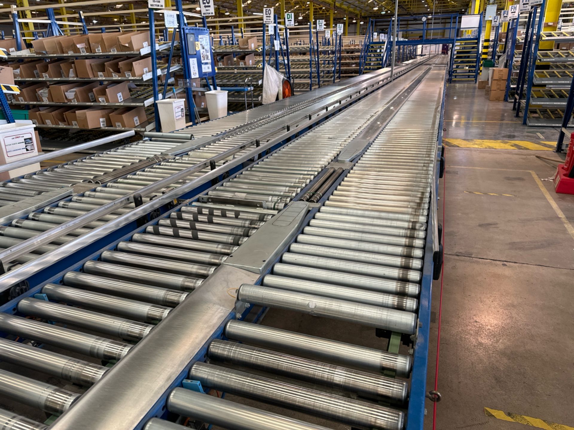 Motorised Roller Conveyor - 4 Rows